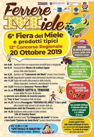 Ferrere Miele - 6^ Fiera del Miele, 20 ottobre 2019